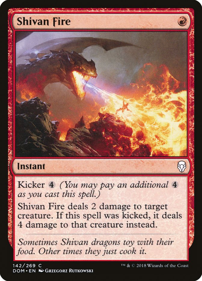 Shivan Fire [Dominaria] | PLUS EV GAMES 