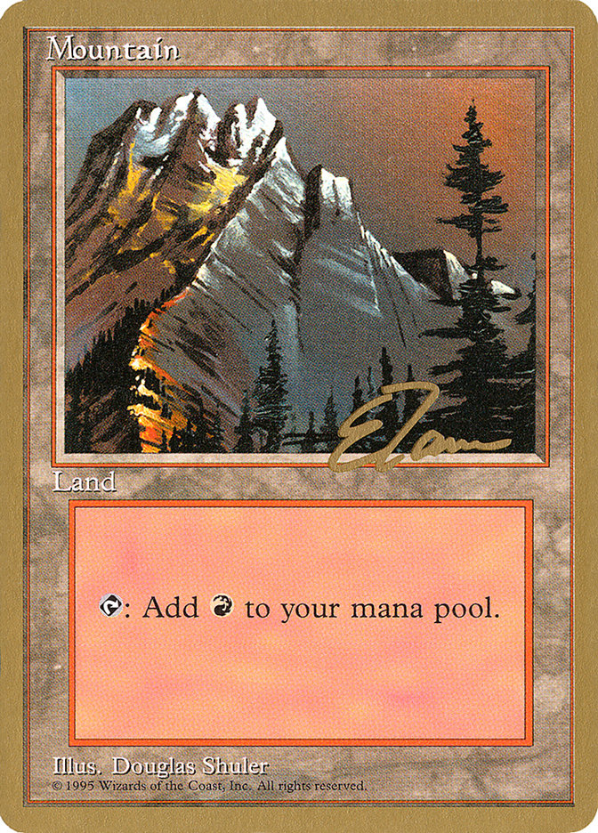 Mountain (et373) (Eric Tam) [Pro Tour Collector Set] | PLUS EV GAMES 