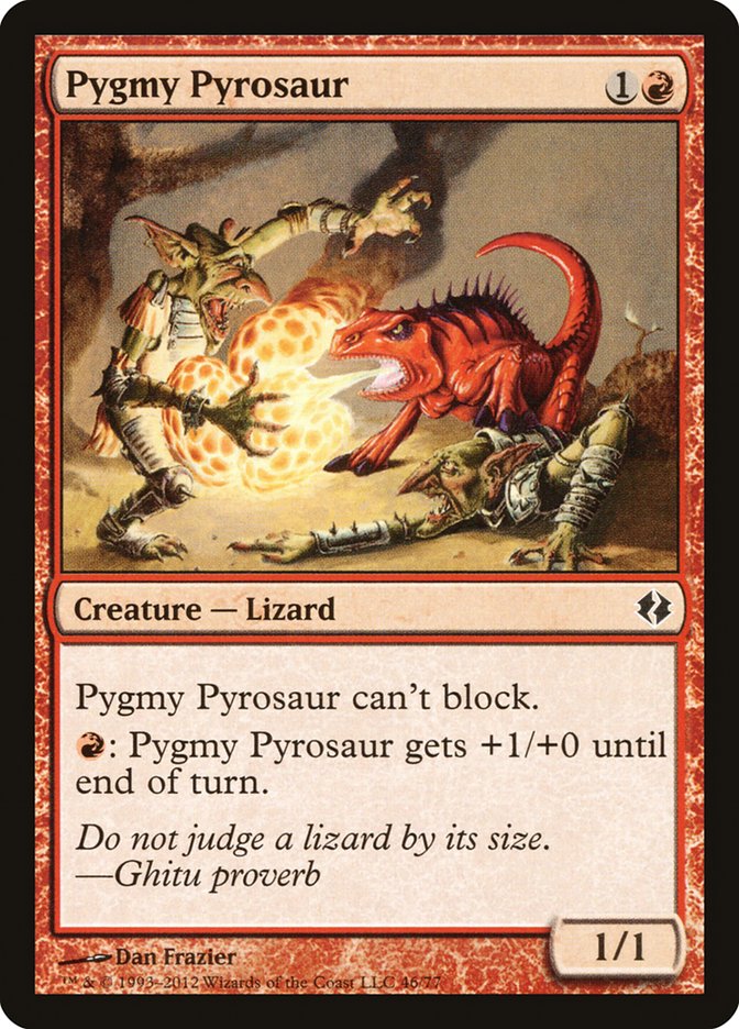 Pygmy Pyrosaur [Duel Decks: Venser vs. Koth] | PLUS EV GAMES 