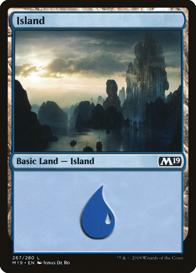 Island (267) [Core Set 2019] | PLUS EV GAMES 