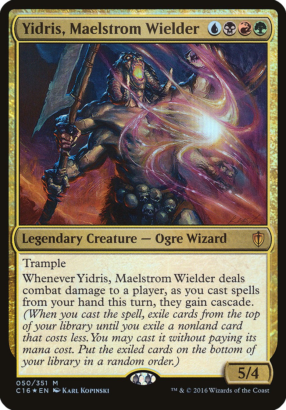 Yidris, Maelstrom Wielder (Oversized) [Commander 2016 Oversized] | PLUS EV GAMES 