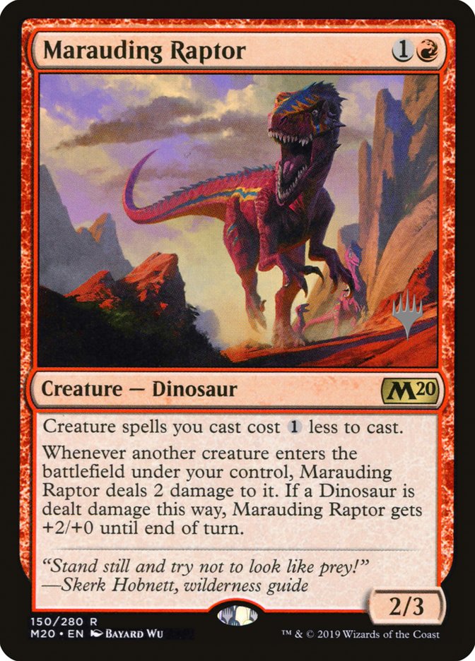 Marauding Raptor (Promo Pack) [Core Set 2020 Promos] | PLUS EV GAMES 