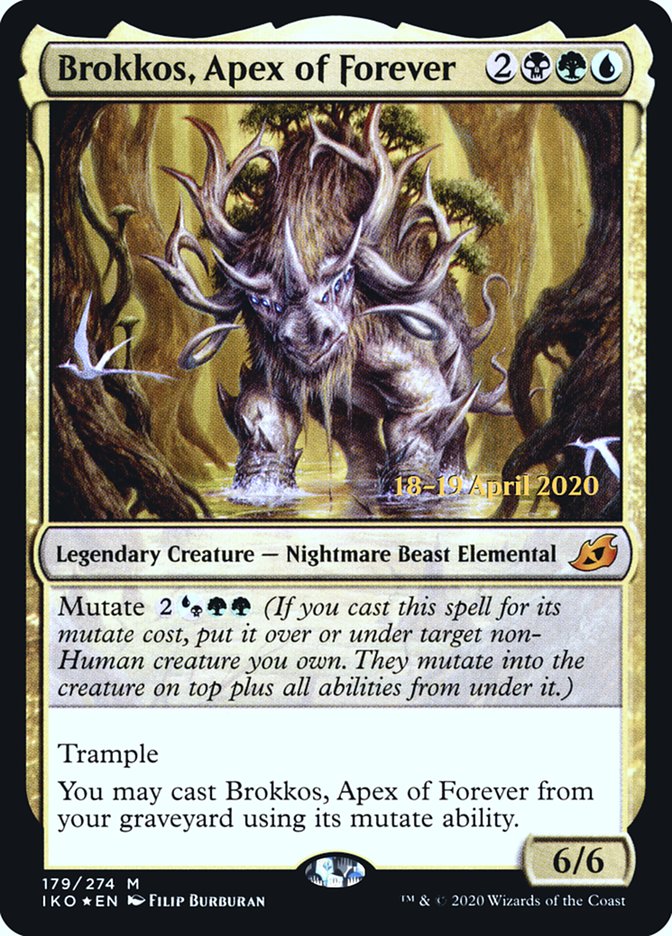 Brokkos, Apex of Forever  [Ikoria: Lair of Behemoths Prerelease Promos] | PLUS EV GAMES 