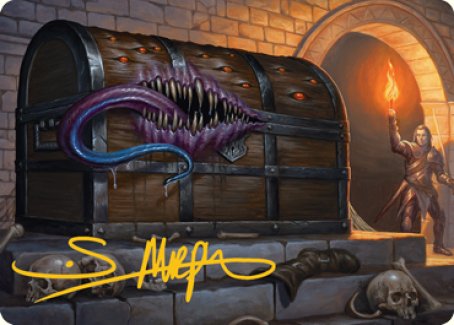 Mimic Art Card (Gold-Stamped Signature) [Dungeons & Dragons: Adventures in the Forgotten Realms Art Series] | PLUS EV GAMES 