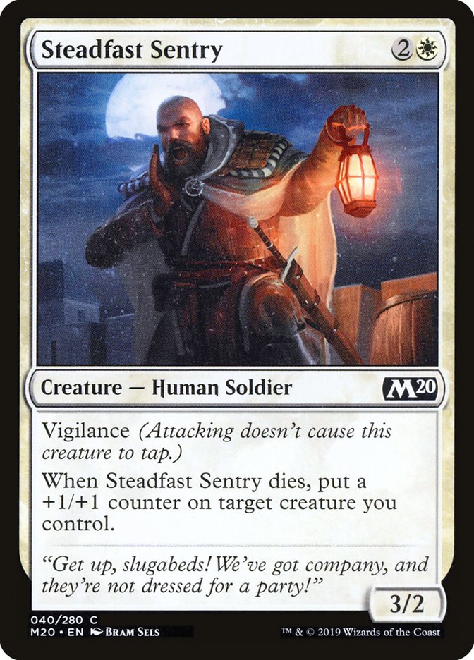 Steadfast Sentry [Core Set 2020] | PLUS EV GAMES 