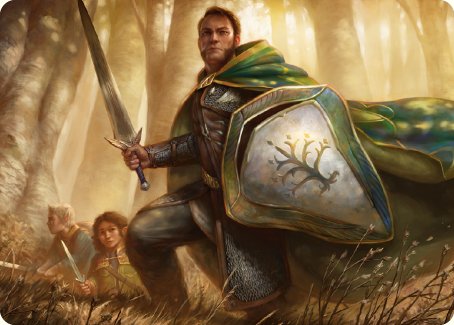 Boromir, Warden of the Tower Art Card [The Lord of the Rings: Tales of Middle-earth Art Series] | PLUS EV GAMES 