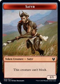Satyr // Wolf Double-sided Token [Theros Beyond Death Tokens] | PLUS EV GAMES 