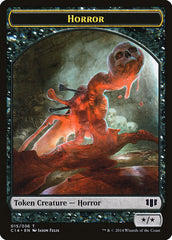 Horror // Zombie (016/036) Double-sided Token [Commander 2014 Tokens] | PLUS EV GAMES 