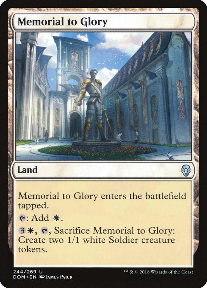 Memorial to Glory [Dominaria] | PLUS EV GAMES 