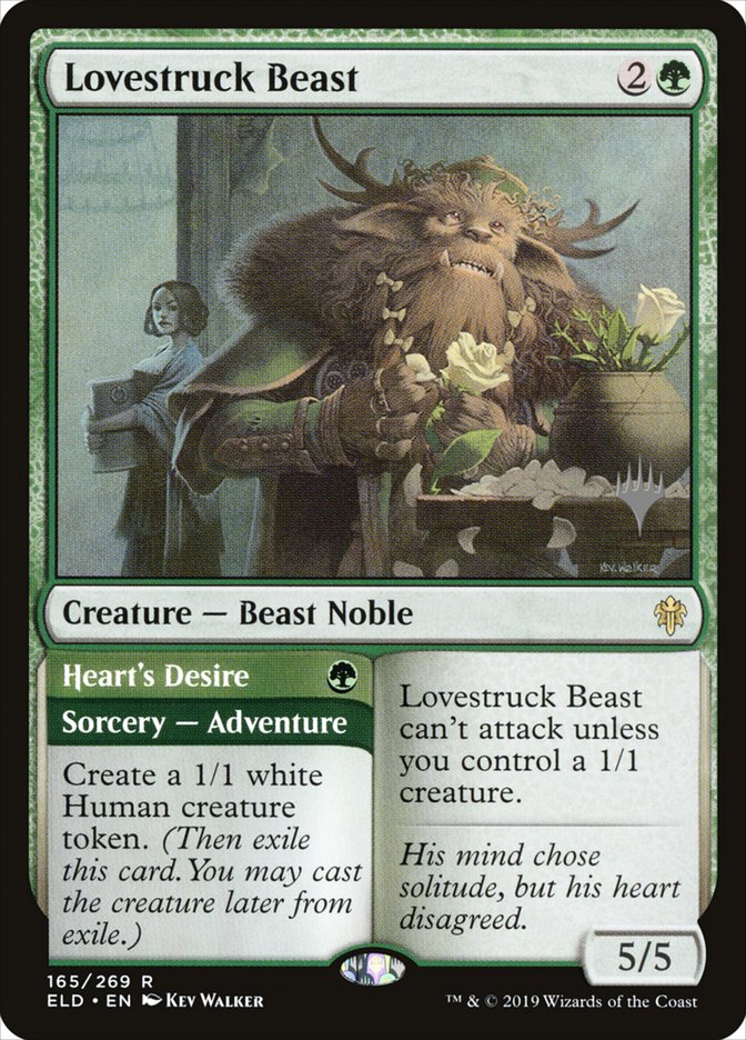 Lovestruck Beast // Heart's Desire (Promo Pack) [Throne of Eldraine Promos] | PLUS EV GAMES 