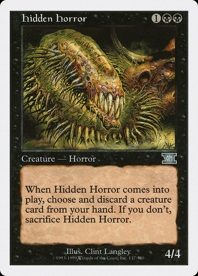 Hidden Horror [Classic Sixth Edition] | PLUS EV GAMES 