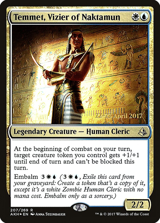 Temmet, Vizier of Naktamun  [Amonkhet Prerelease Promos] | PLUS EV GAMES 