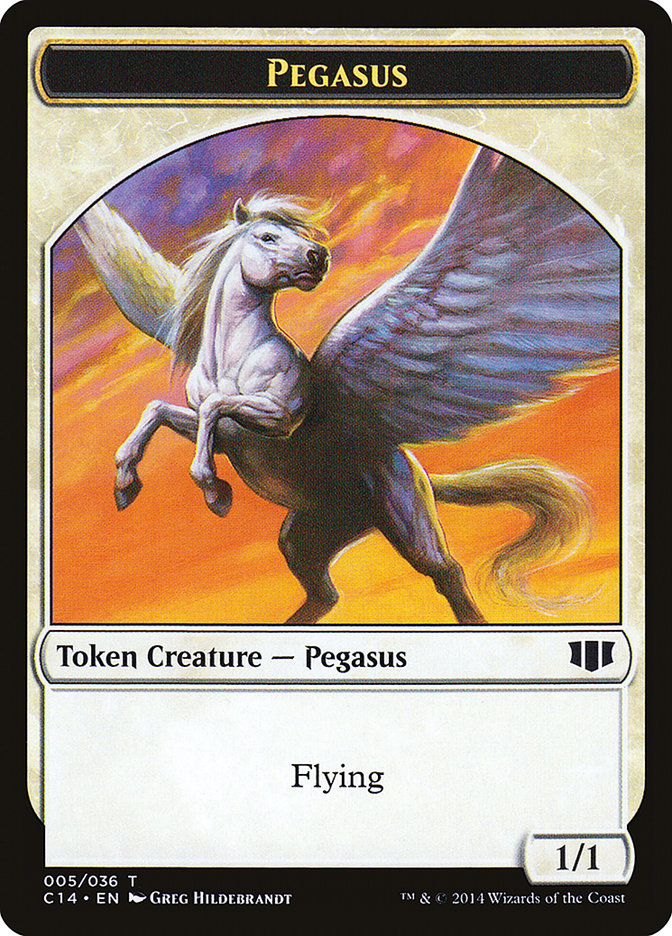 Kor Soldier // Pegasus Double-sided Token [Commander 2014 Tokens] | PLUS EV GAMES 