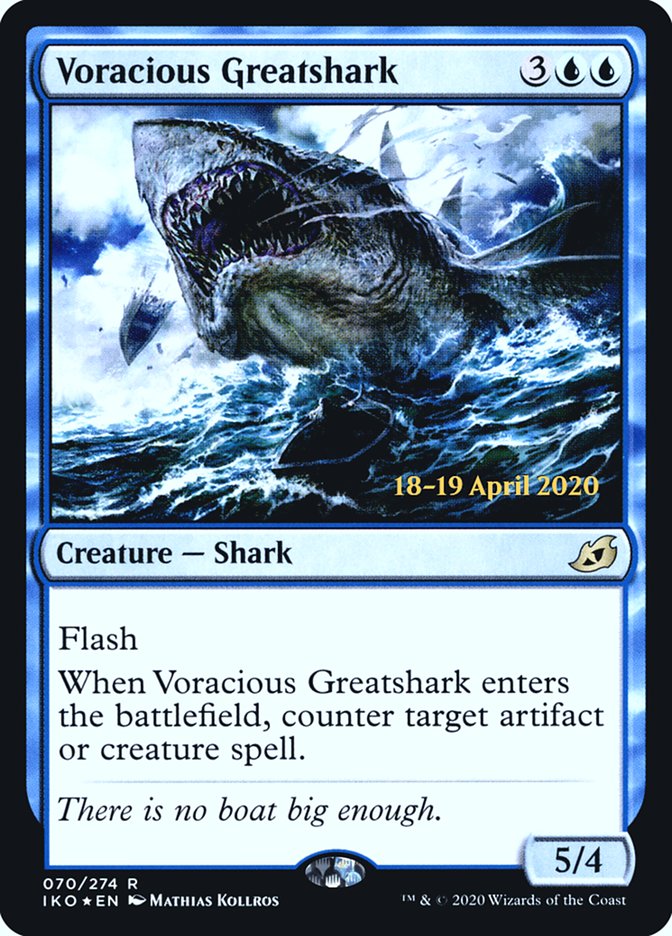 Voracious Greatshark  [Ikoria: Lair of Behemoths Prerelease Promos] | PLUS EV GAMES 