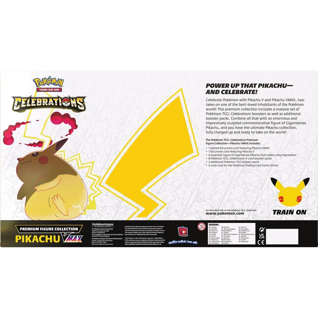 Celebrations: 25th Anniversary - Premium Figure Collection (Pikachu VMAX) | PLUS EV GAMES 