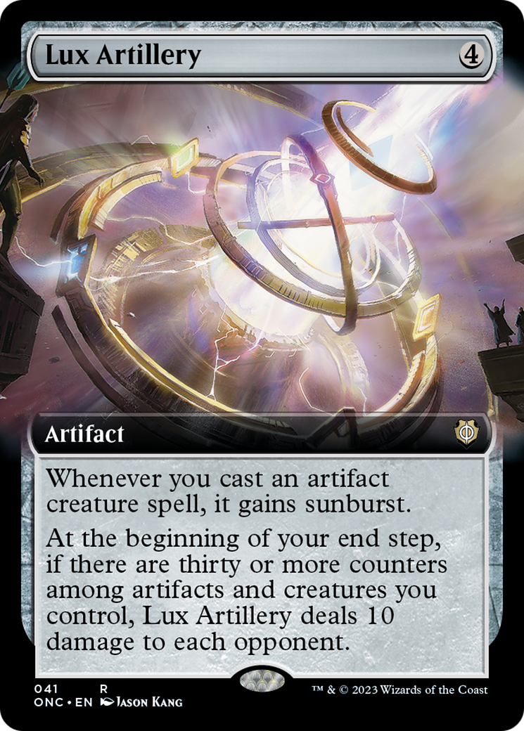 Lux Artillery (Extended Art) [Phyrexia: All Will Be One Commander] | PLUS EV GAMES 