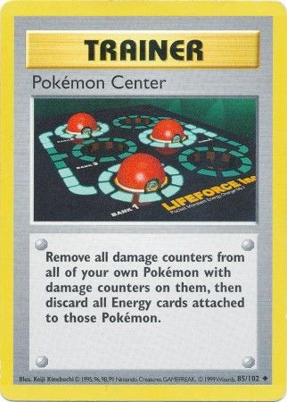 Pokemon Center (85/102) [Base Set Shadowless Unlimited] | PLUS EV GAMES 