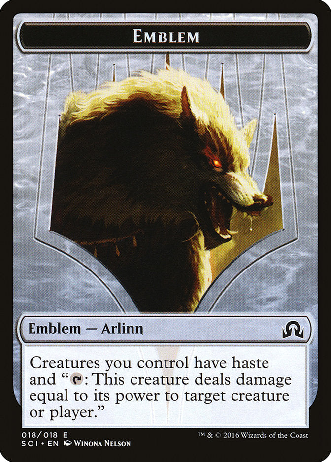 Arlinn Kord Emblem [Shadows over Innistrad Tokens] | PLUS EV GAMES 