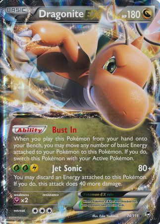 Dragonite EX (74/111) (Jumbo Card) [XY: Furious Fists] | PLUS EV GAMES 