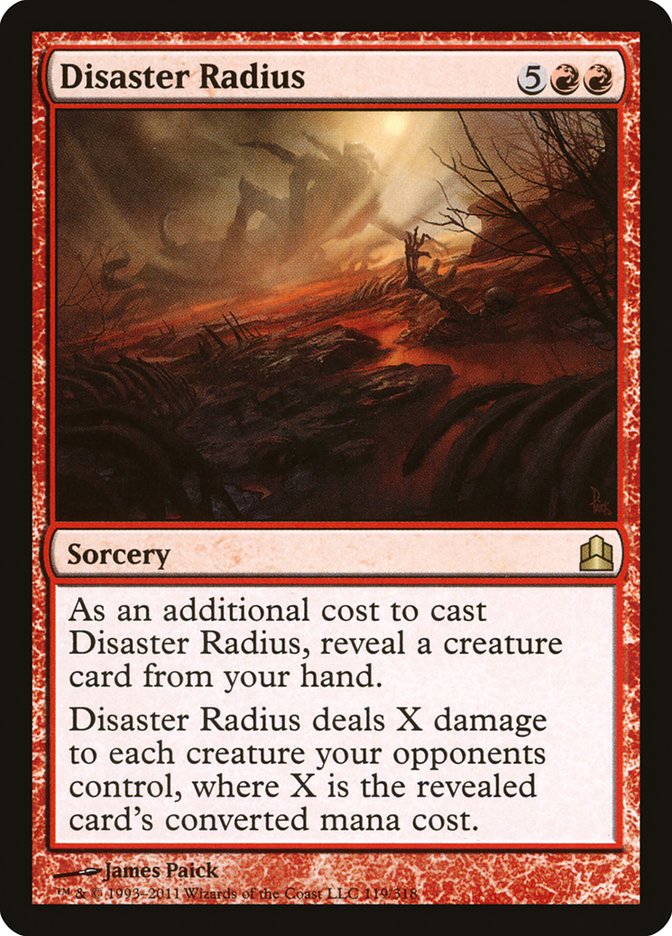 Disaster Radius [Commander 2011] | PLUS EV GAMES 