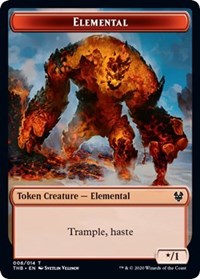 Elemental // Satyr Double-sided Token [Theros Beyond Death Tokens] | PLUS EV GAMES 