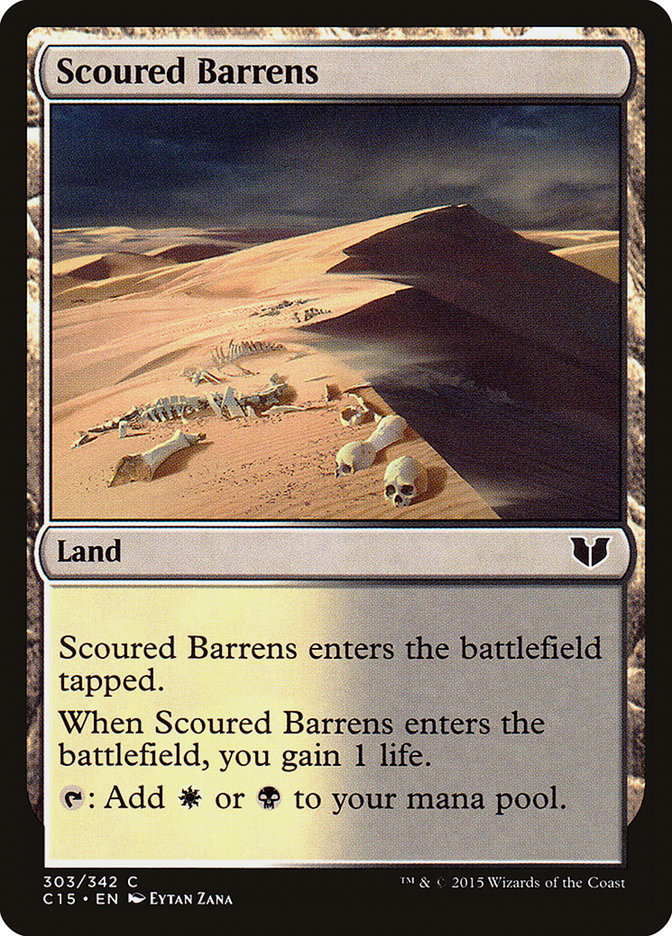 Scoured Barrens [Commander 2015] | PLUS EV GAMES 