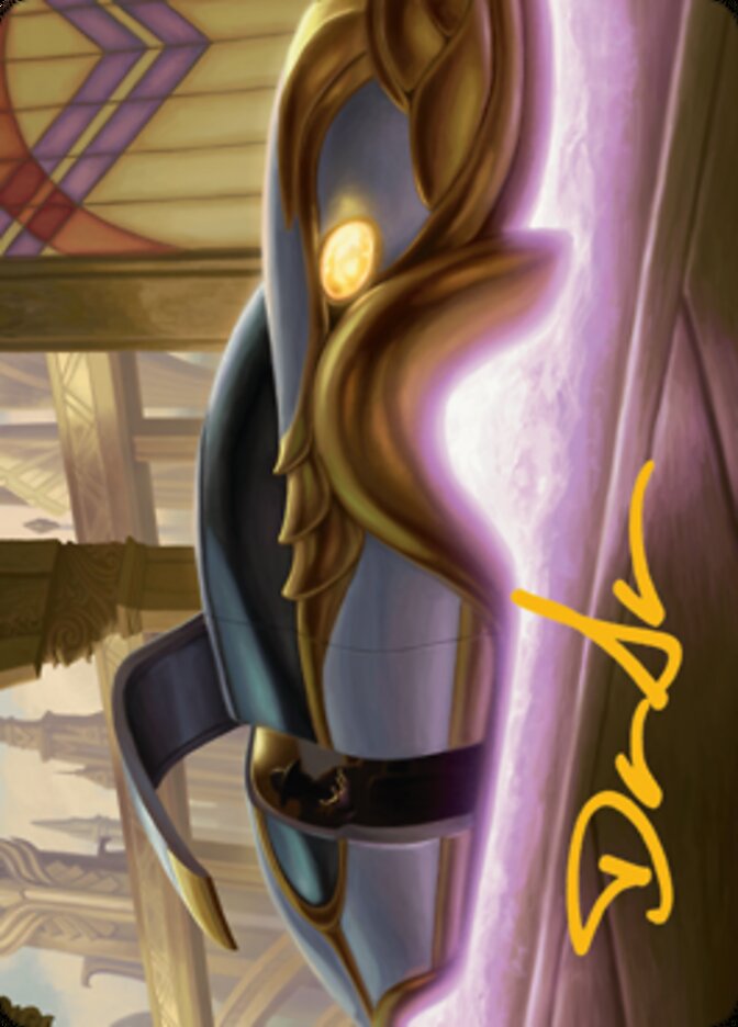 Mysterious Limousine Art Card (Gold-Stamped Signature) [Streets of New Capenna Art Series] | PLUS EV GAMES 