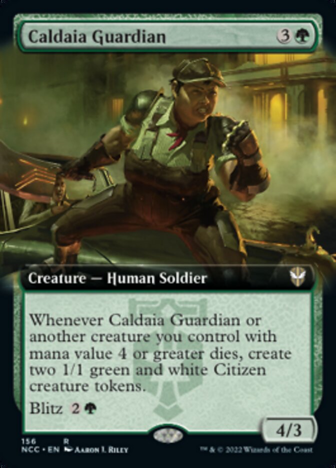 Caldaia Guardian (Extended Art) [Streets of New Capenna Commander] | PLUS EV GAMES 