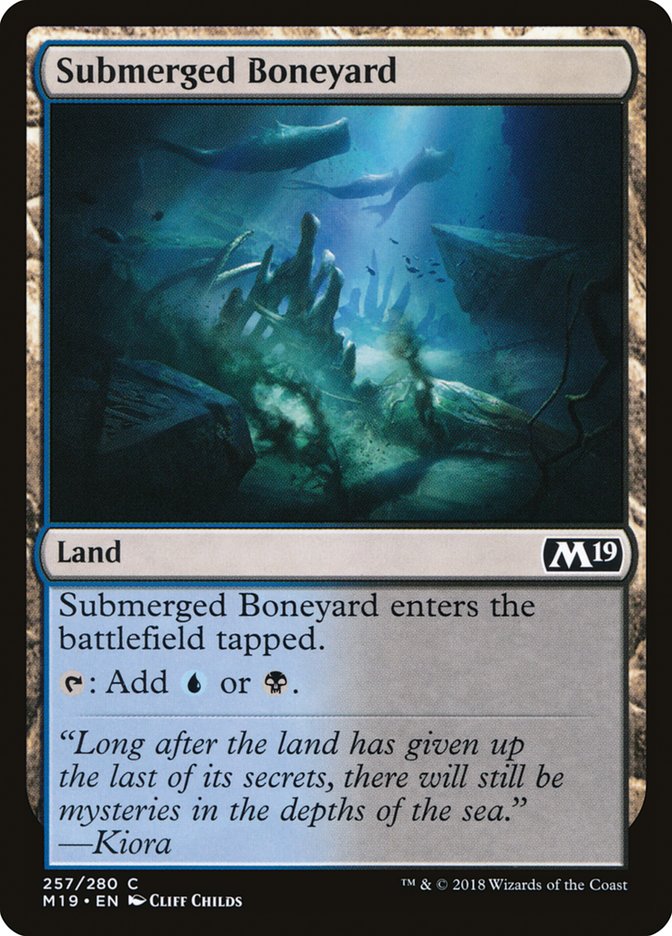 Submerged Boneyard [Core Set 2019] | PLUS EV GAMES 