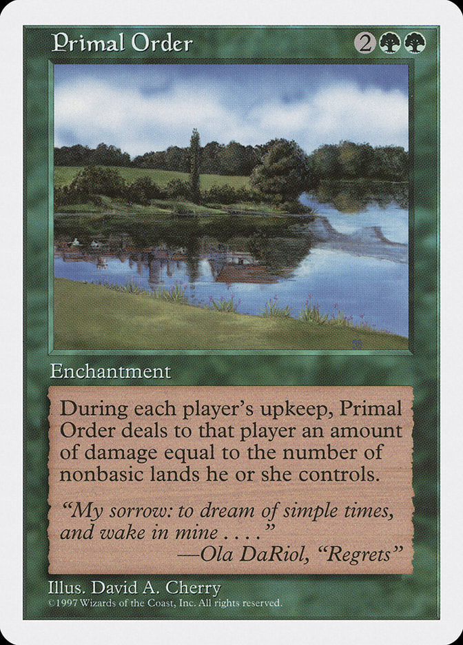 Primal Order [Fifth Edition] | PLUS EV GAMES 