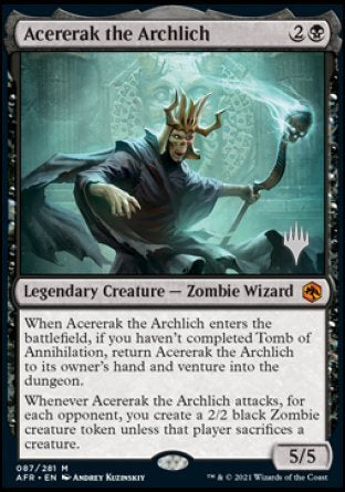 Acererak the Archlich (Promo Pack) [Dungeons & Dragons: Adventures in the Forgotten Realms Promos] | PLUS EV GAMES 