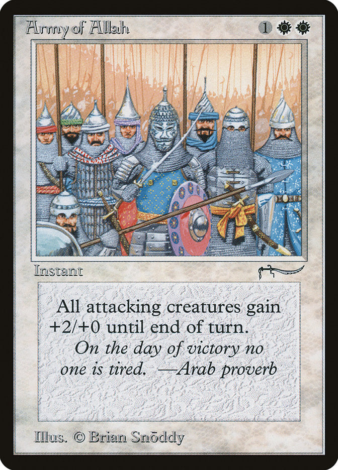 Army of Allah (Dark Mana Cost) [Arabian Nights] | PLUS EV GAMES 