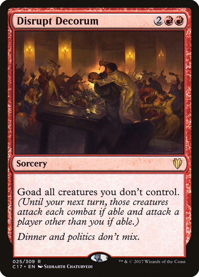 Disrupt Decorum [Commander 2017] | PLUS EV GAMES 