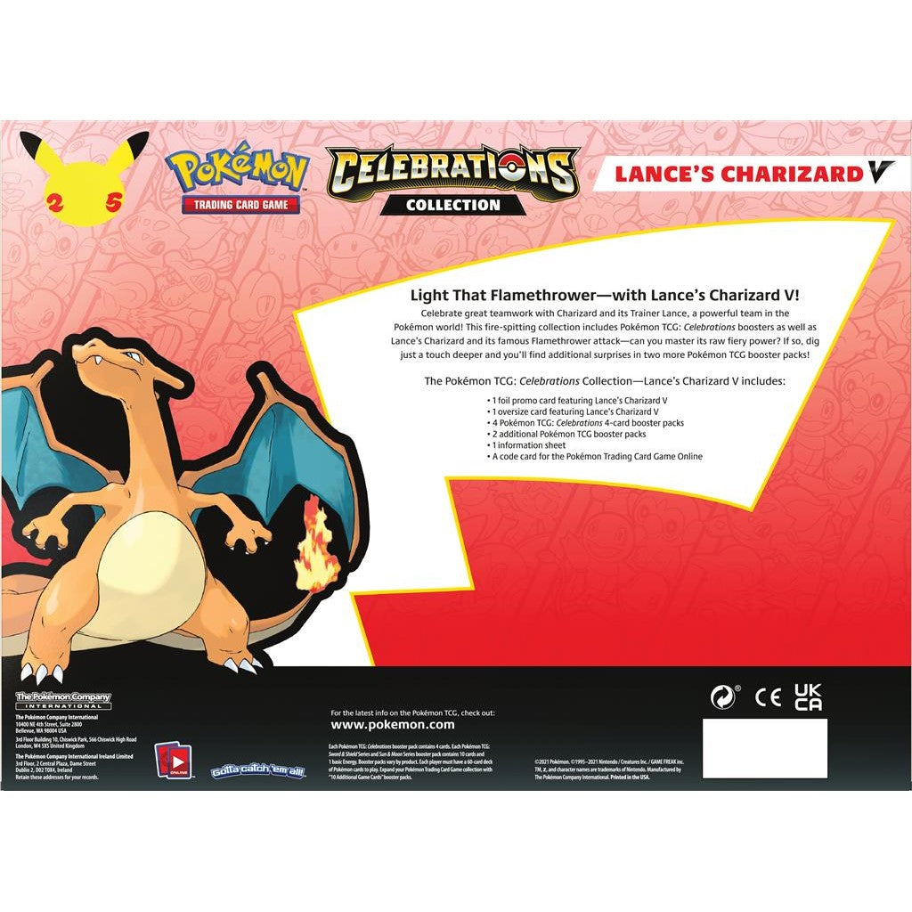 Celebrations: 25th Anniversary - Collection (Lance's Charizard V) | PLUS EV GAMES 