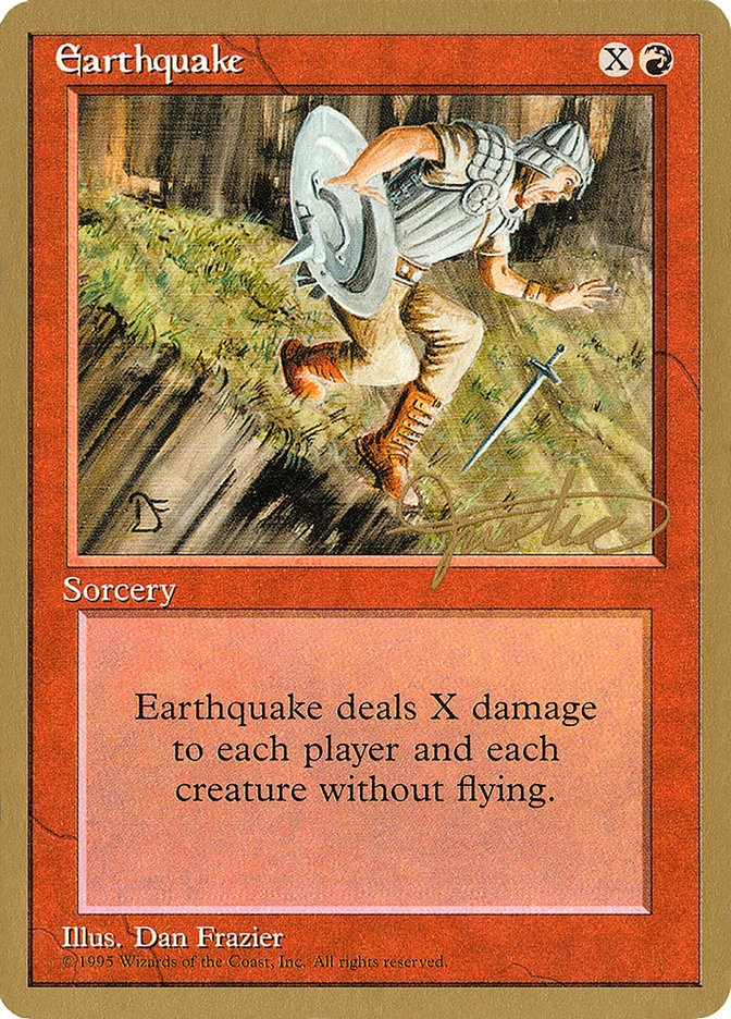 Earthquake (Mark Justice) [Pro Tour Collector Set] | PLUS EV GAMES 