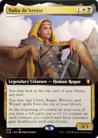 Nalia de'Arnise (Extended Art) [Commander Legends: Battle for Baldur's Gate] | PLUS EV GAMES 