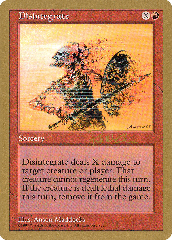 Disintegrate (Paul McCabe) [World Championship Decks 1997] | PLUS EV GAMES 