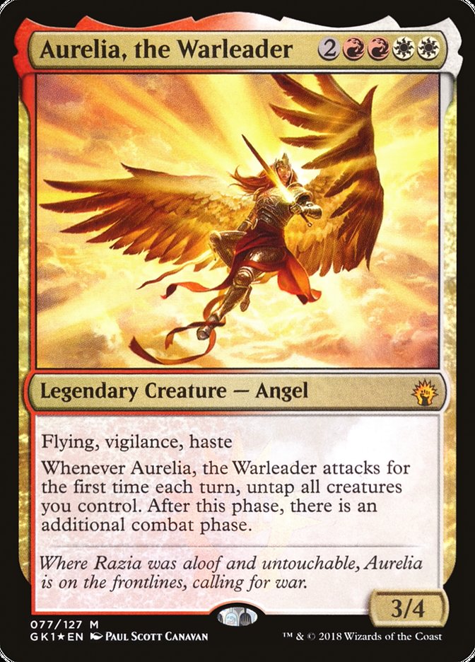 Aurelia, the Warleader [Guilds of Ravnica Guild Kit] | PLUS EV GAMES 