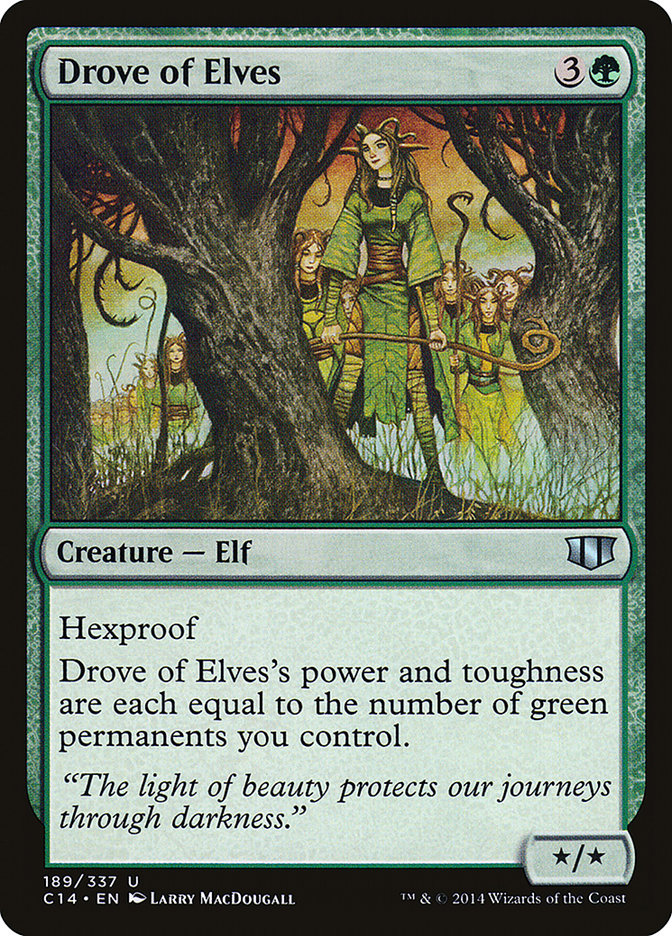 Drove of Elves [Commander 2014] | PLUS EV GAMES 