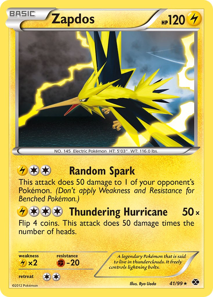 Zapdos (41/99) (Blister Exclusive) [Black & White: Next Destinies] | PLUS EV GAMES 