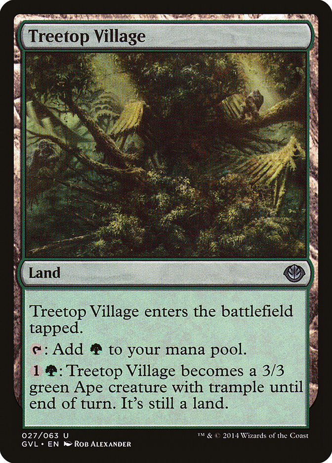 Treetop Village (Garruk vs. Liliana) [Duel Decks Anthology] | PLUS EV GAMES 