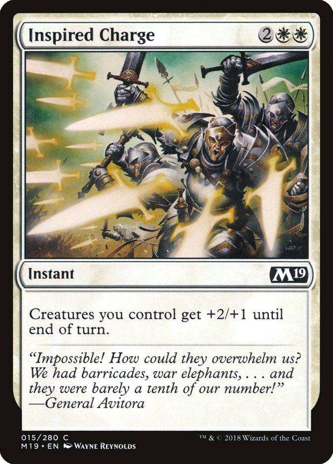 Inspired Charge [Core Set 2019] | PLUS EV GAMES 