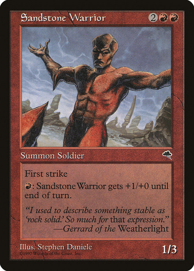 Sandstone Warrior [Tempest] | PLUS EV GAMES 