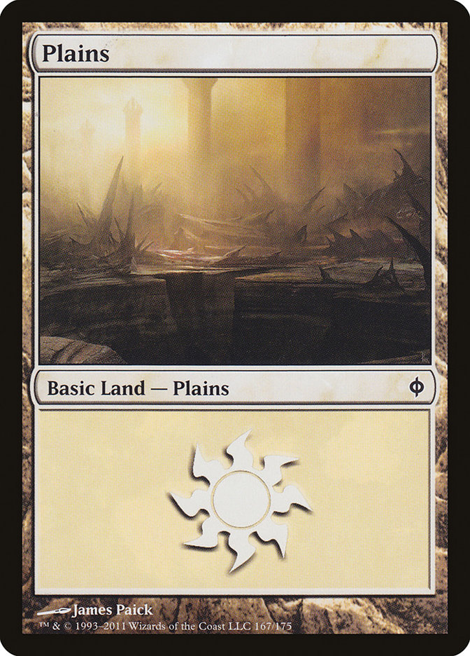 Plains (167) [New Phyrexia] | PLUS EV GAMES 