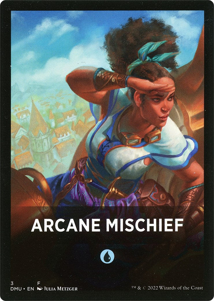 Arcane Mischief Theme Card [Dominaria United Tokens] | PLUS EV GAMES 