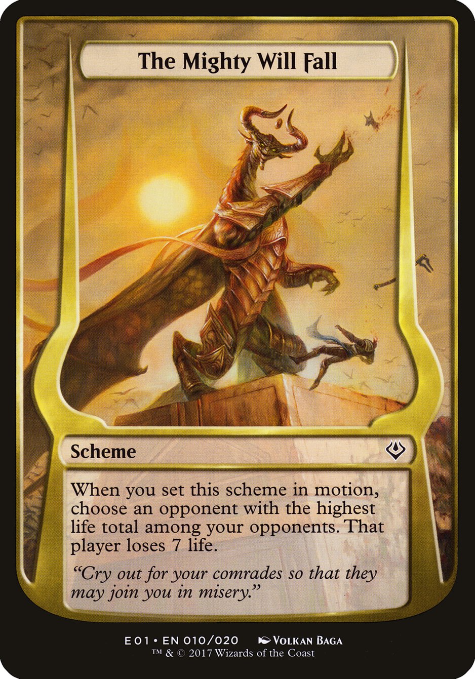 The Mighty Will Fall (Schemes) [Archenemy: Nicol Bolas Schemes] | PLUS EV GAMES 