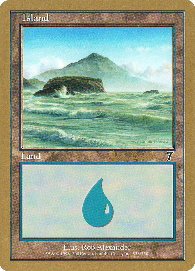 Island (ab333) (Alex Borteh) [World Championship Decks 2001] | PLUS EV GAMES 