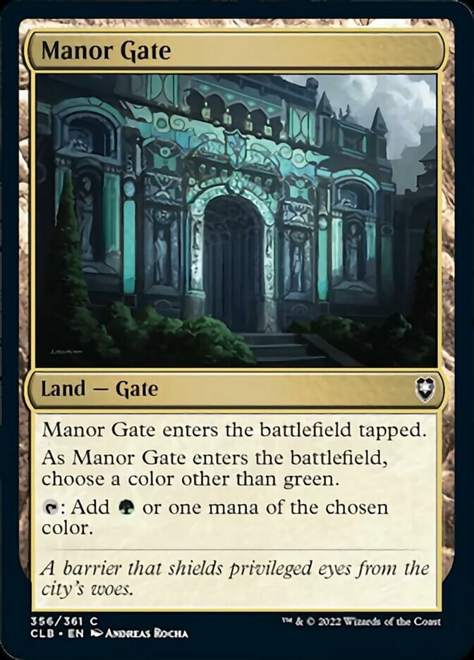 Manor Gate [Commander Legends: Battle for Baldur's Gate] | PLUS EV GAMES 