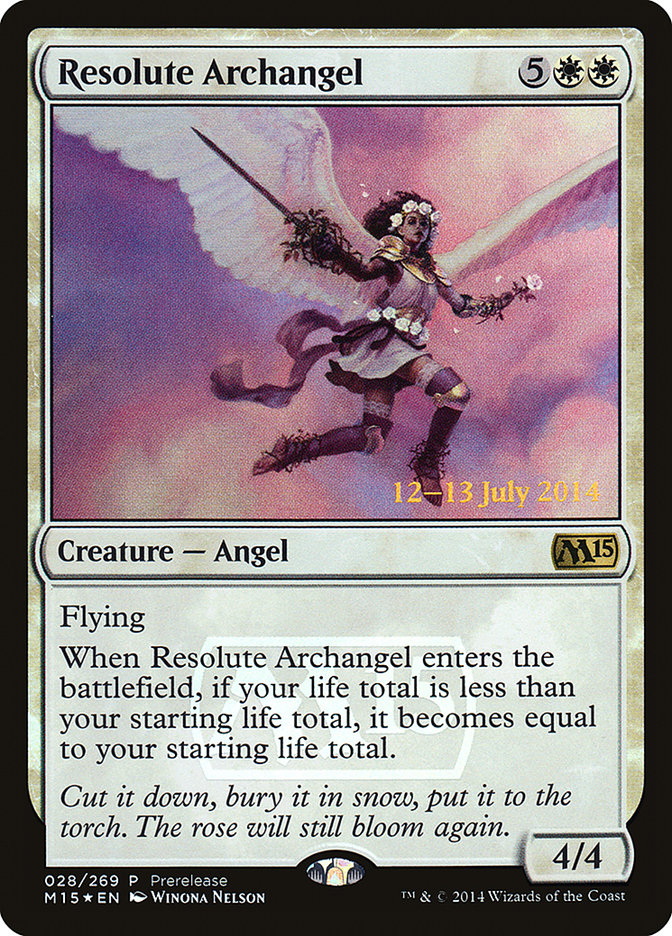 Resolute Archangel [Magic 2015 Prerelease Promos] | PLUS EV GAMES 