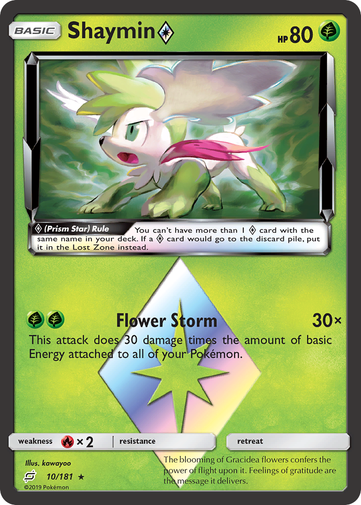 Shaymin (10/181) (Prism Star) [Sun & Moon: Team Up] | PLUS EV GAMES 